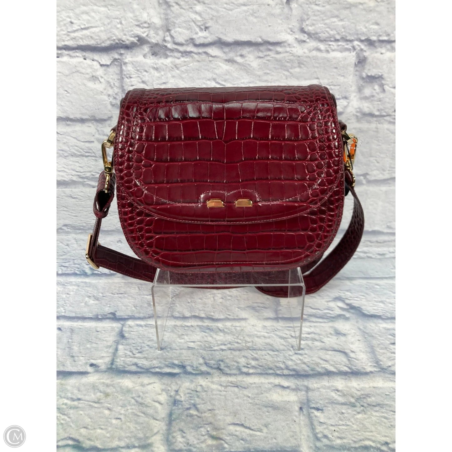 Crossbody Leather By Clothes Mentor, Size: Medium