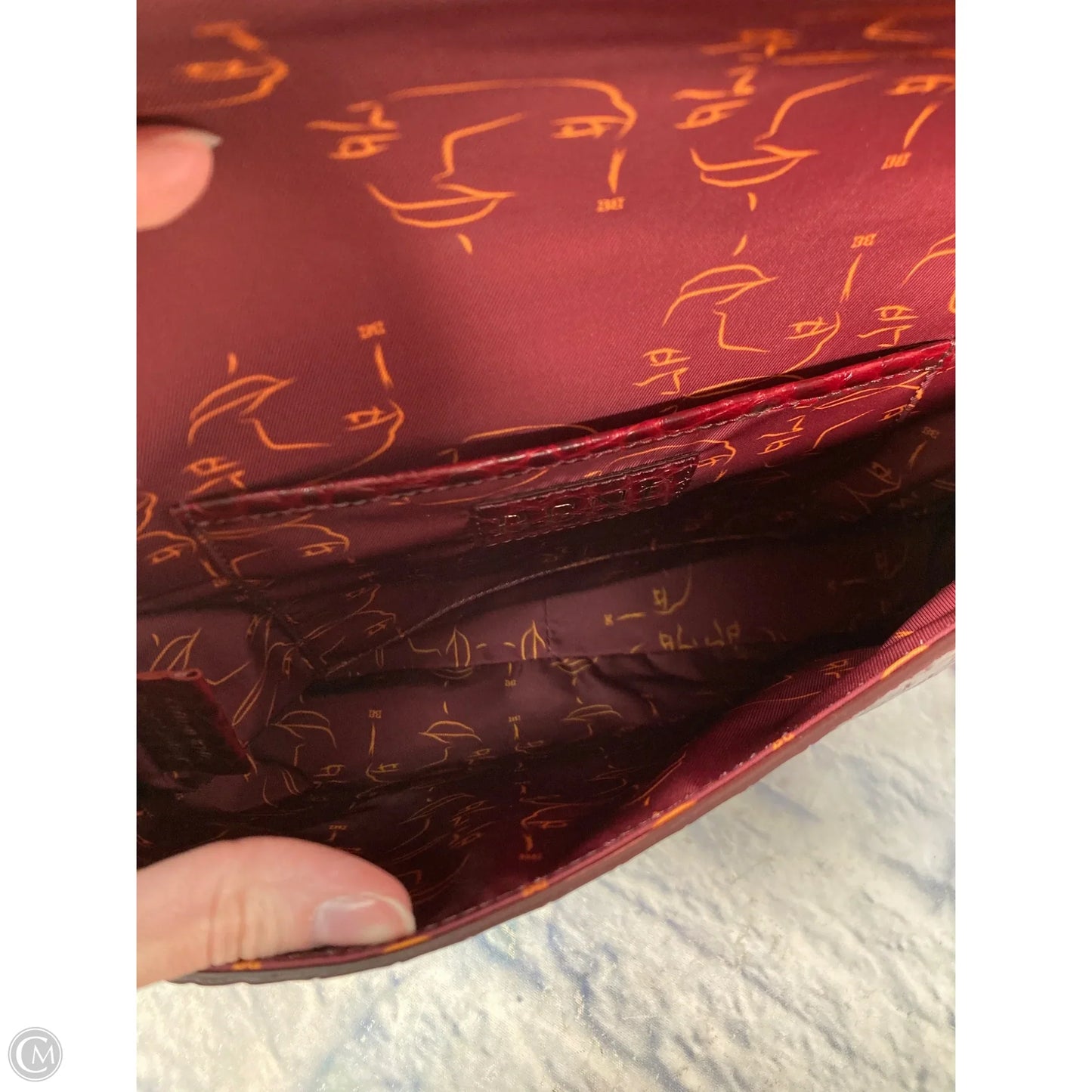 Crossbody Leather By Clothes Mentor, Size: Medium