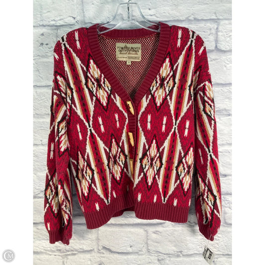 Sweater By Clothes Mentor In Brown & Red, Size: S