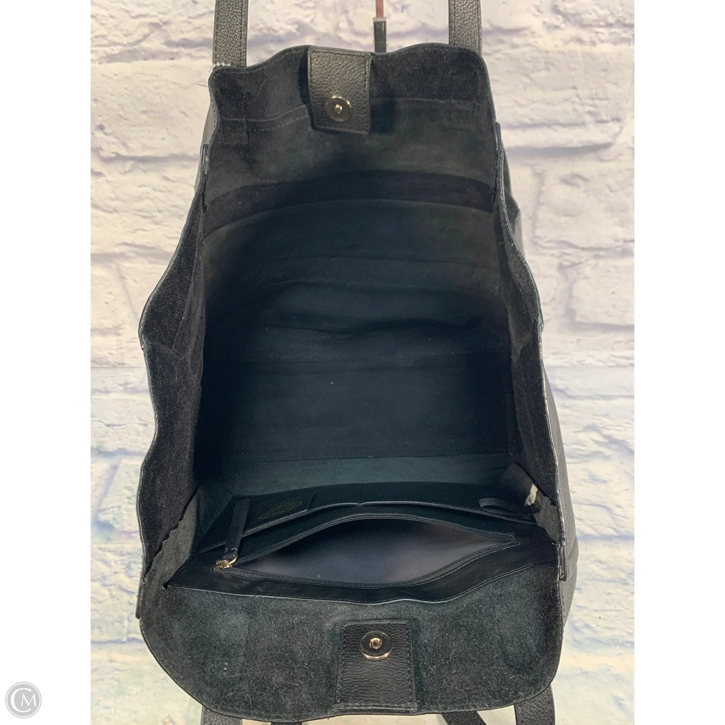 Handbag Leather By Vince Camuto, Size: Large