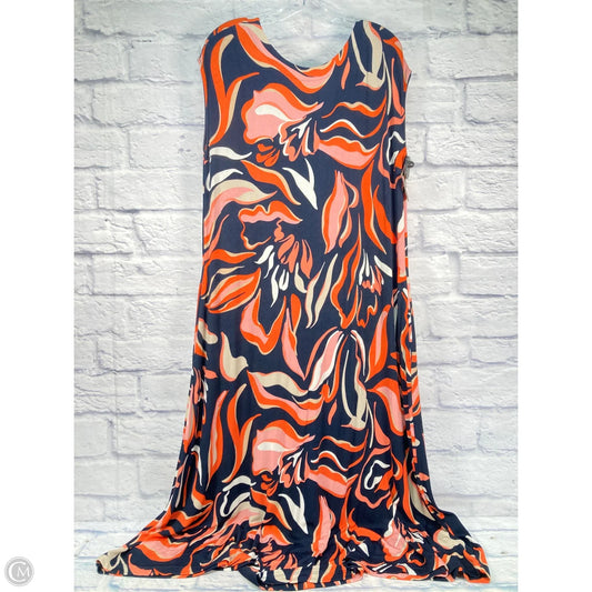 Dress Casual Maxi By Chicos In Multi-colored, Size: L