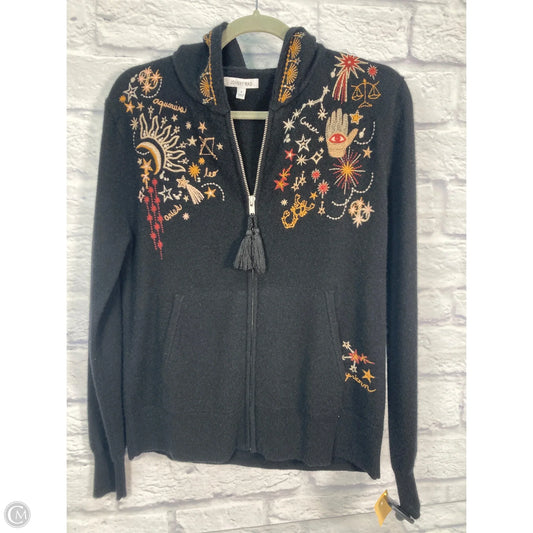 Sweatshirt Hoodie By Johnny Was In Black, Size: S