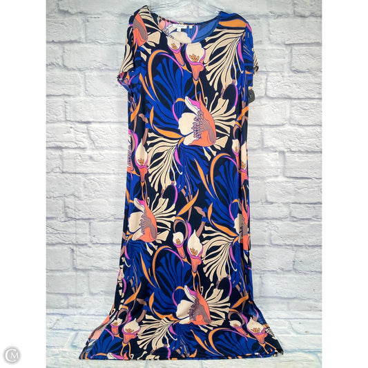 Dress Casual Maxi By Chicos In Floral Print, Size: L