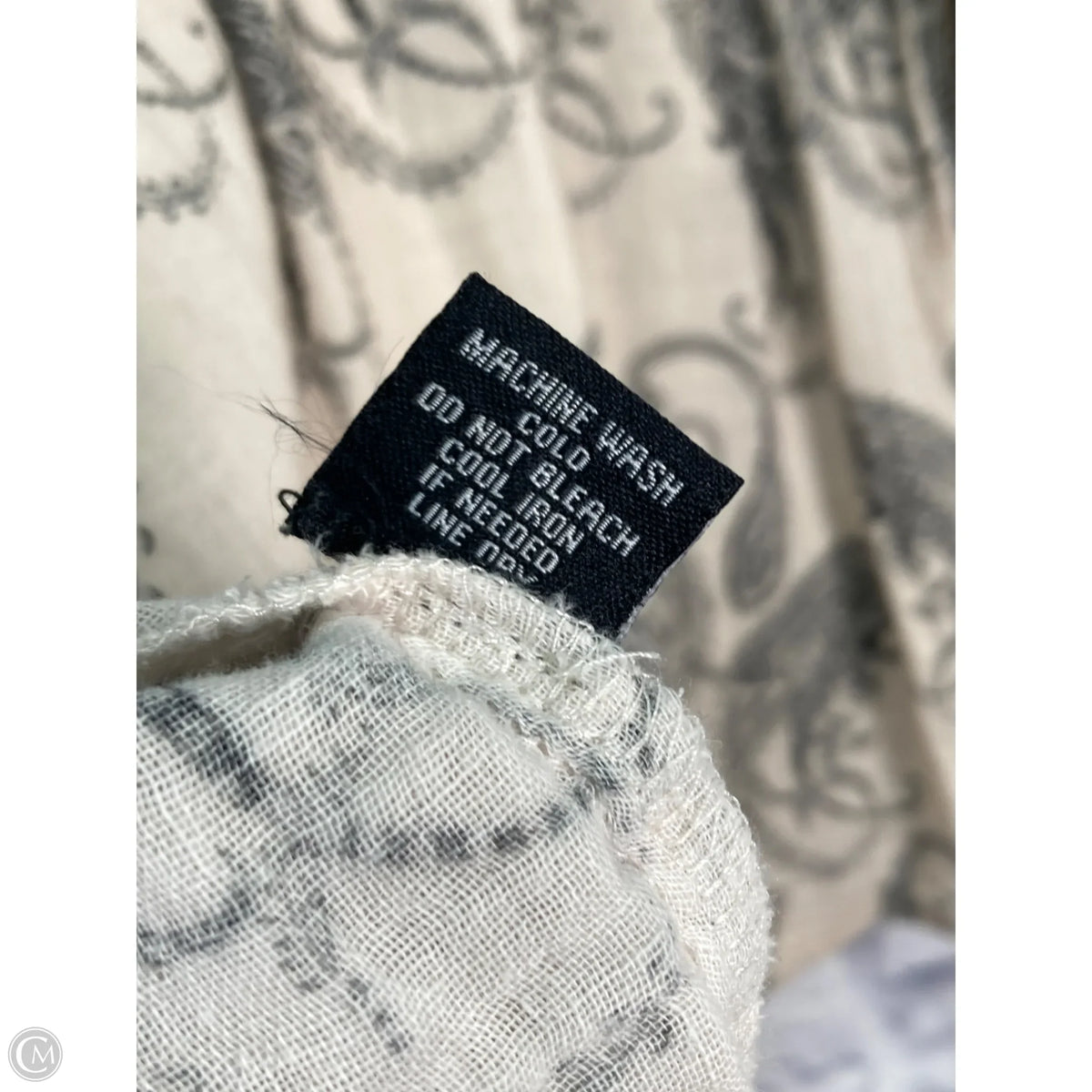 Top Long Sleeve By Tolani In Black & Cream, Size: Xl