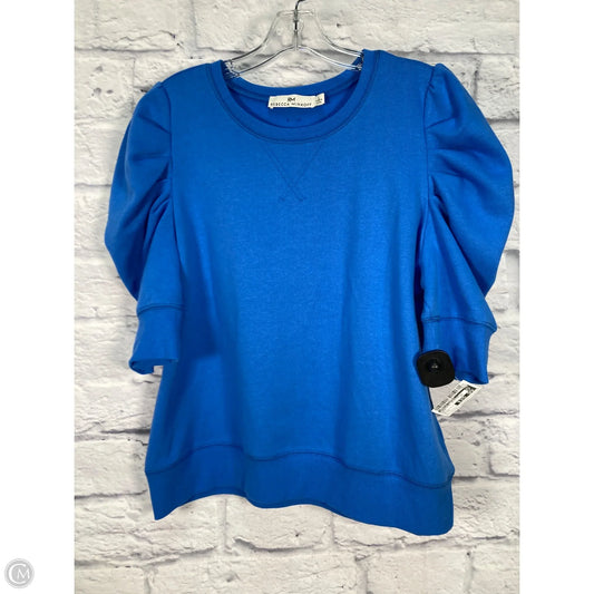 Sweatshirt Designer By Rebecca Minkoff In Blue, Size: L
