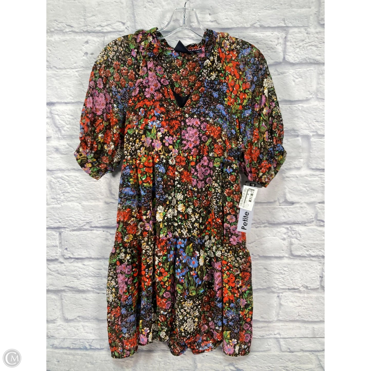 Dress Casual Short By Maeve In Black & Orange, Size: Xsp