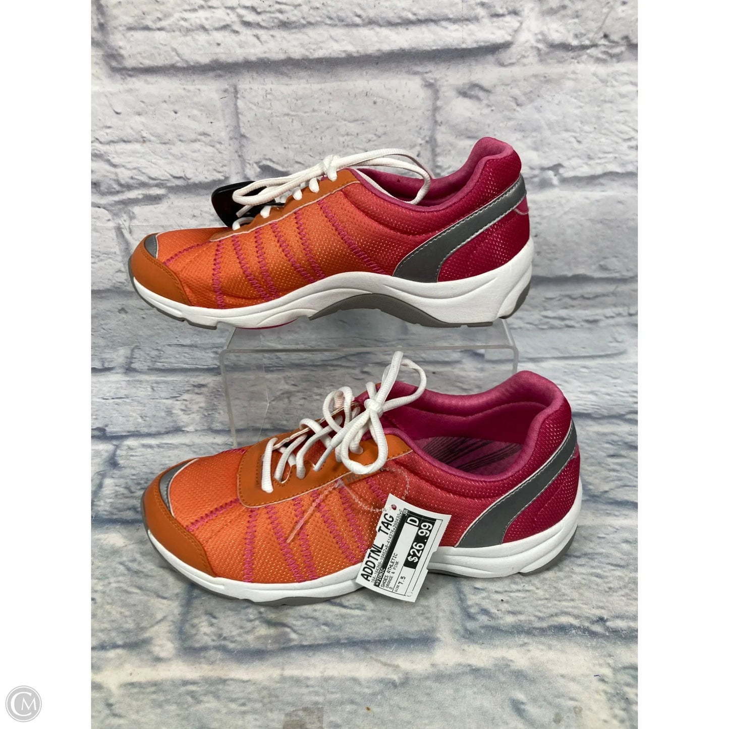 Shoes Athletic By Vionic In Orange & Pink, Size: 7.5