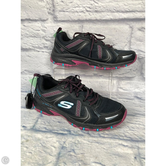 Shoes Athletic By Skechers In Black & Pink, Size: 8.5