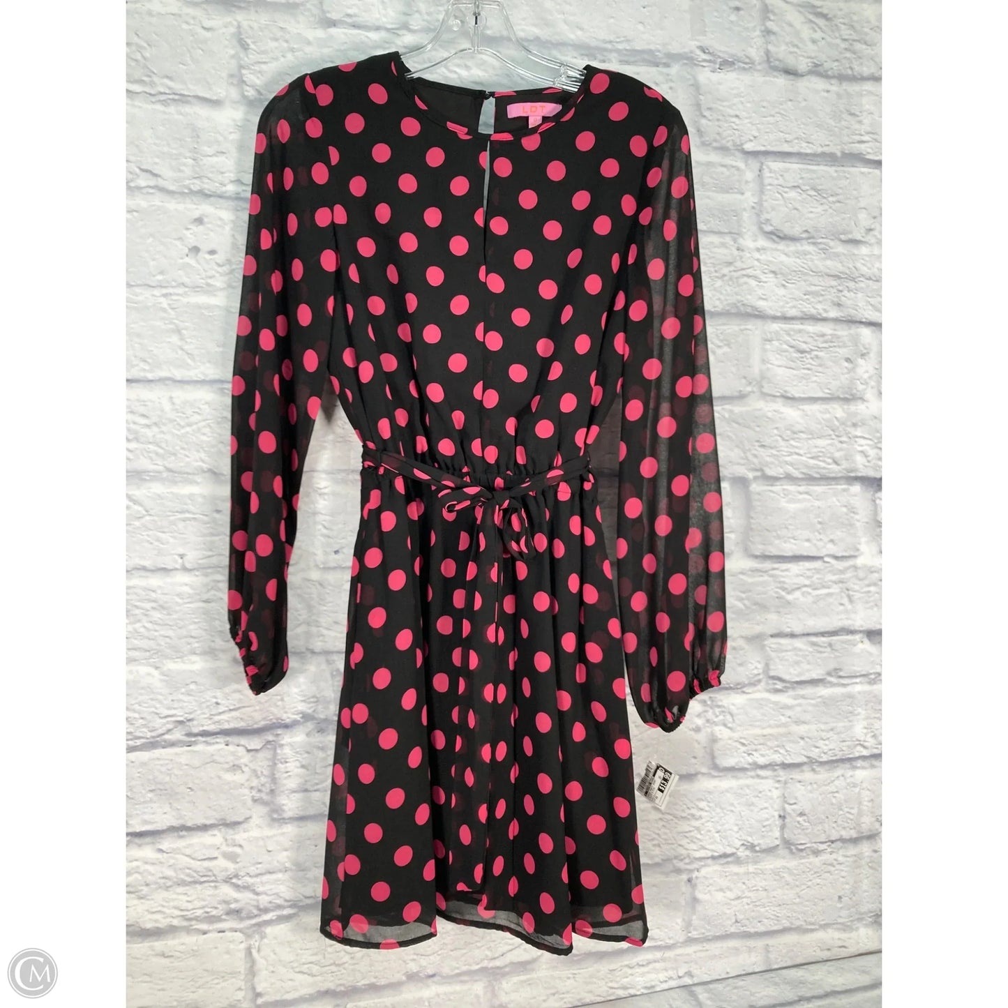 Dress Party Short By Clothes Mentor In Black & Pink, Size: Xs