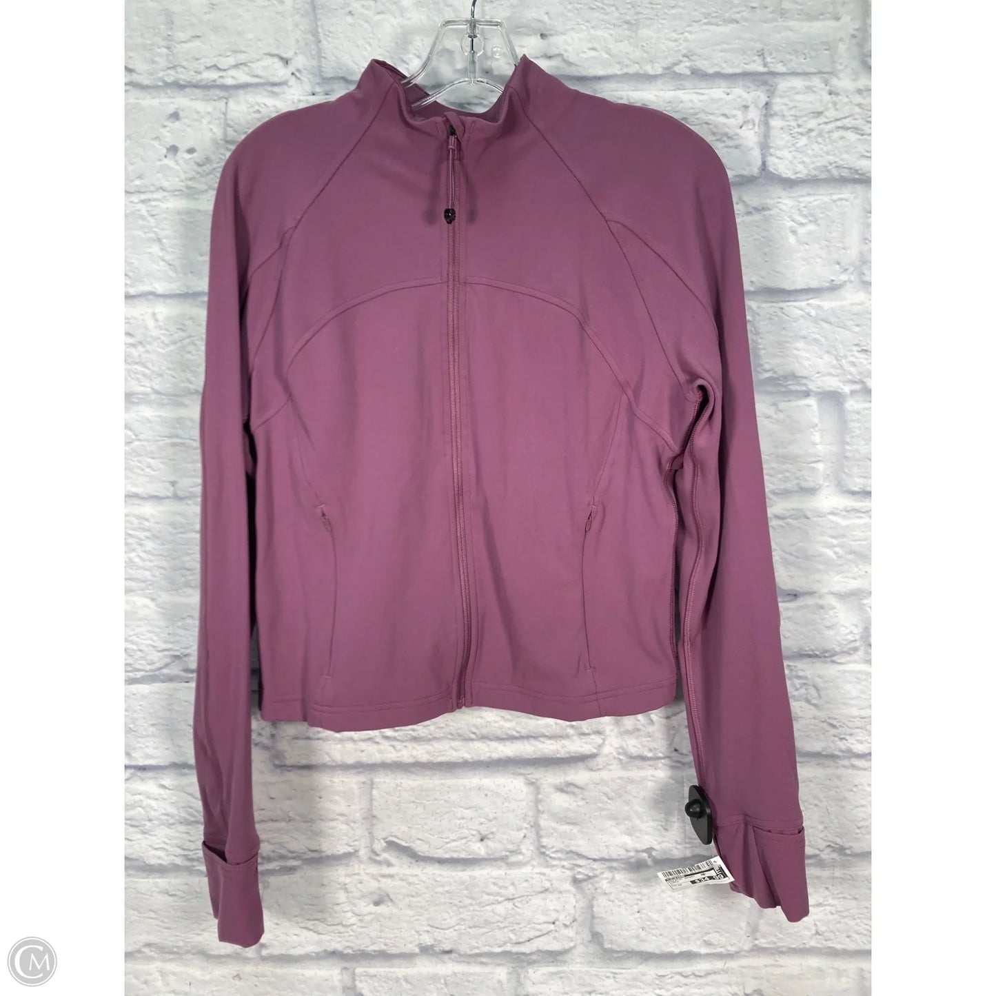 Athletic Jacket By Lululemon In Purple, Size: 12