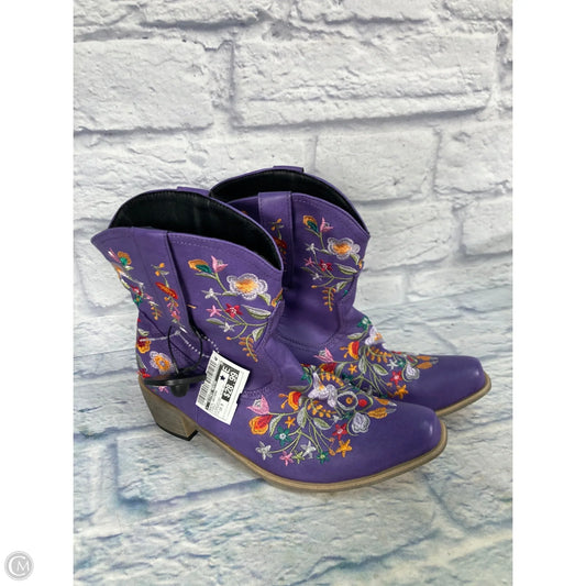 Boots Western By Clothes Mentor In Purple, Size: 10.5