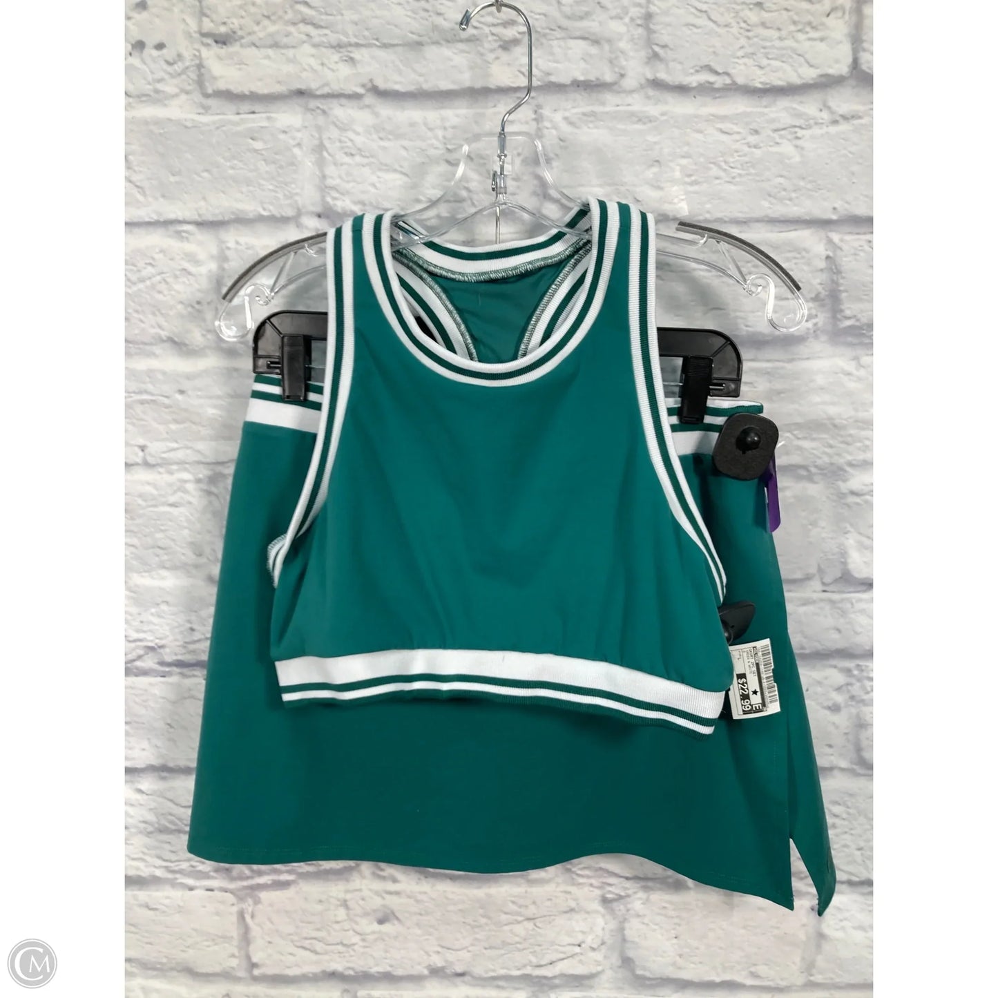 Skort 2pc Set By Glyder In Green & White, Size: L