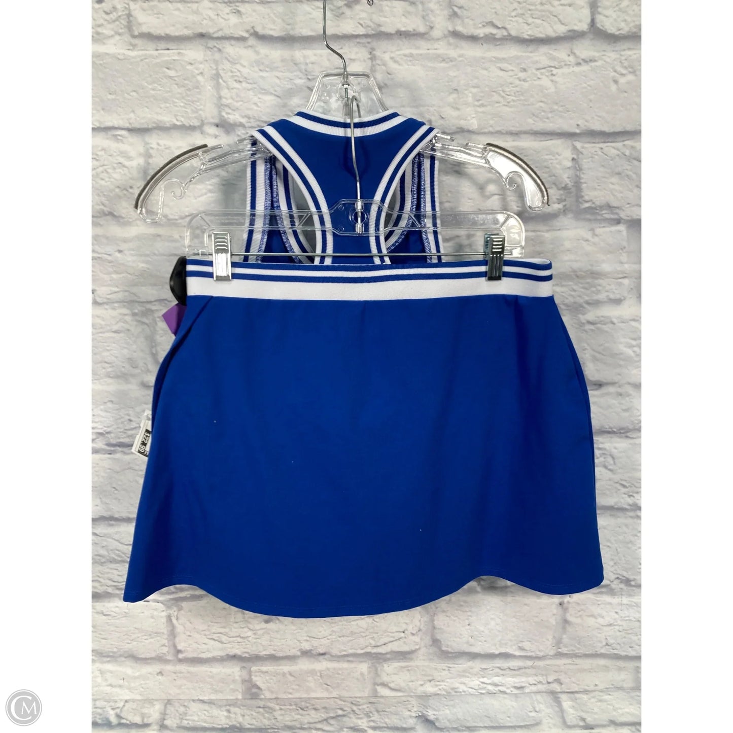 Skort 2pc Set By Glyder In Blue & White, Size: L
