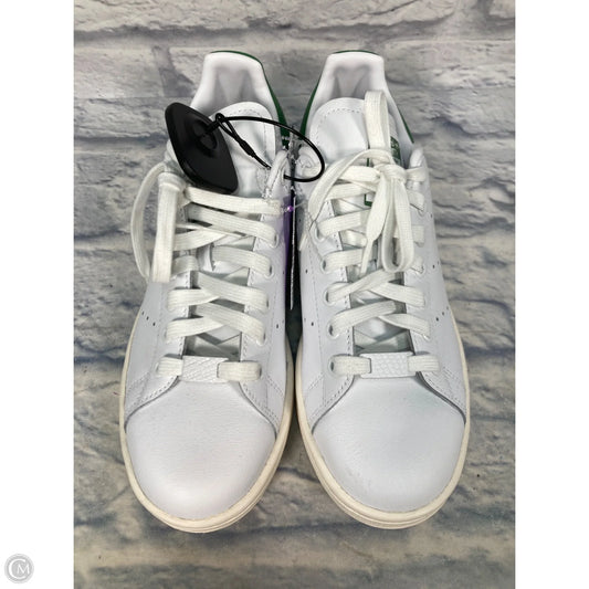 Shoes Sneakers By Adidas In Green & White, Size: 8