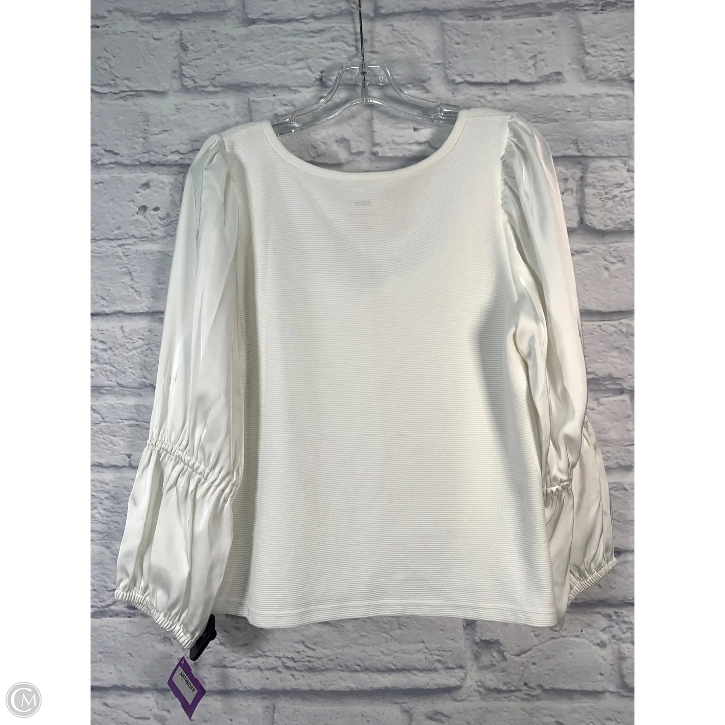 Top Long Sleeve By Maeve In Cream, Size: L