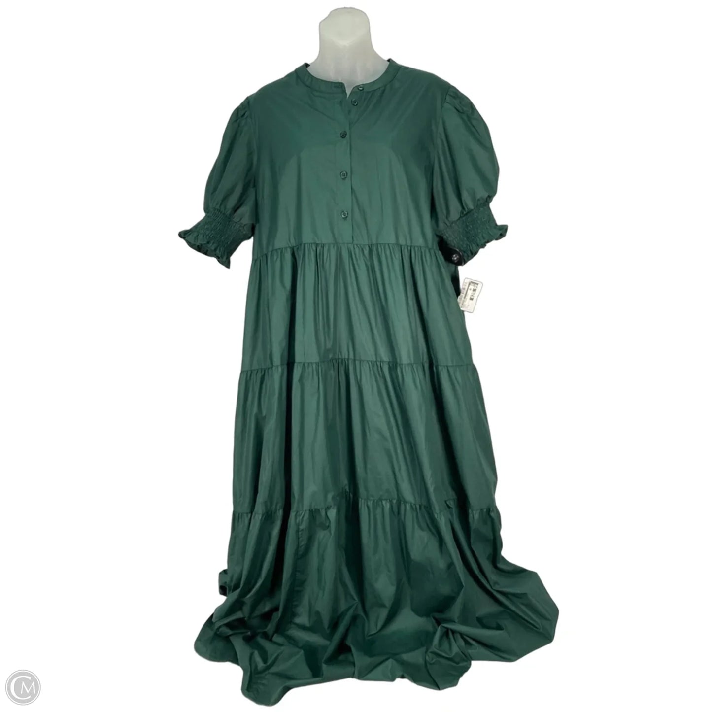 Dress Casual Midi By En Saison In Green, Size: Xl