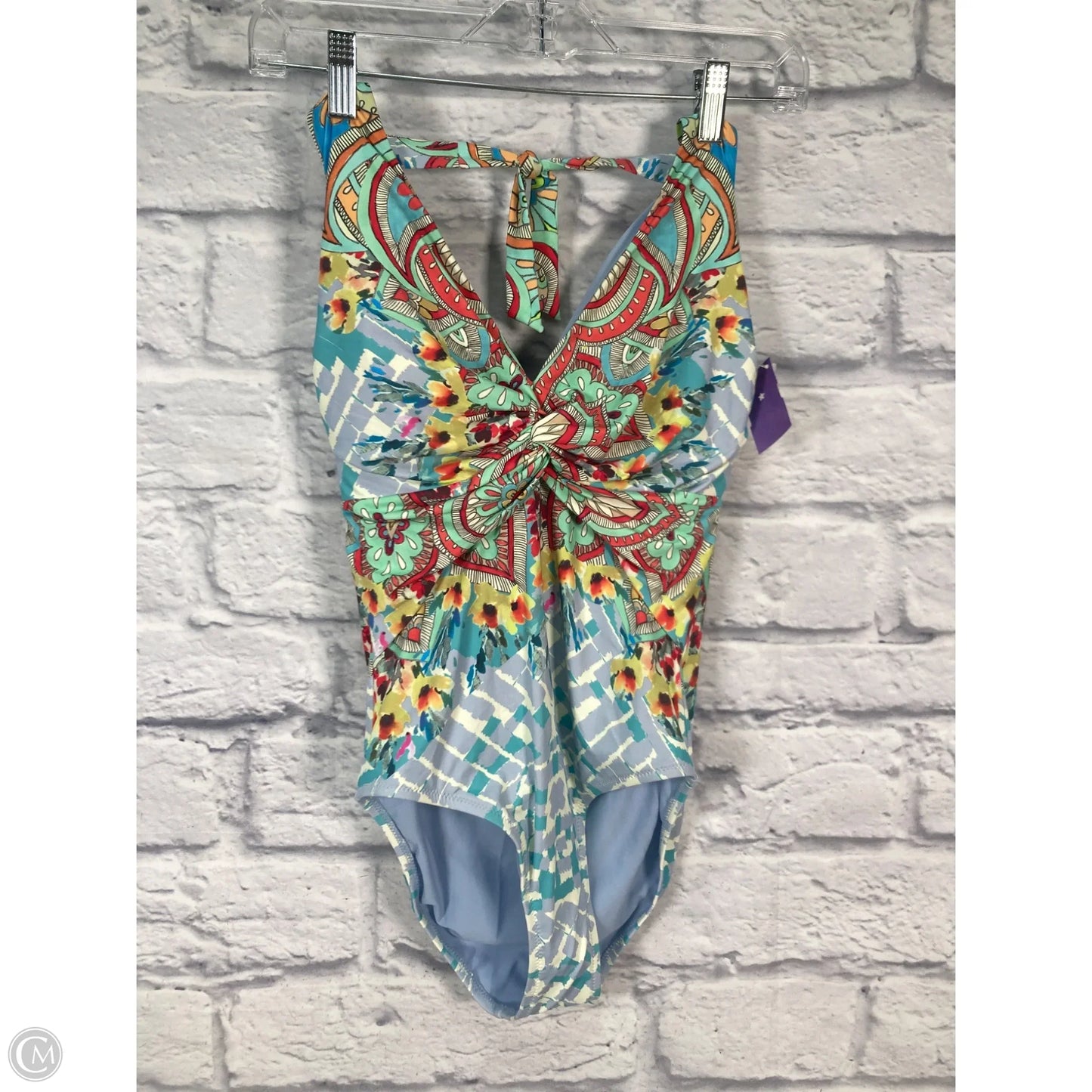 Swimsuit By Johnny Was In Blue & Green, Size: S