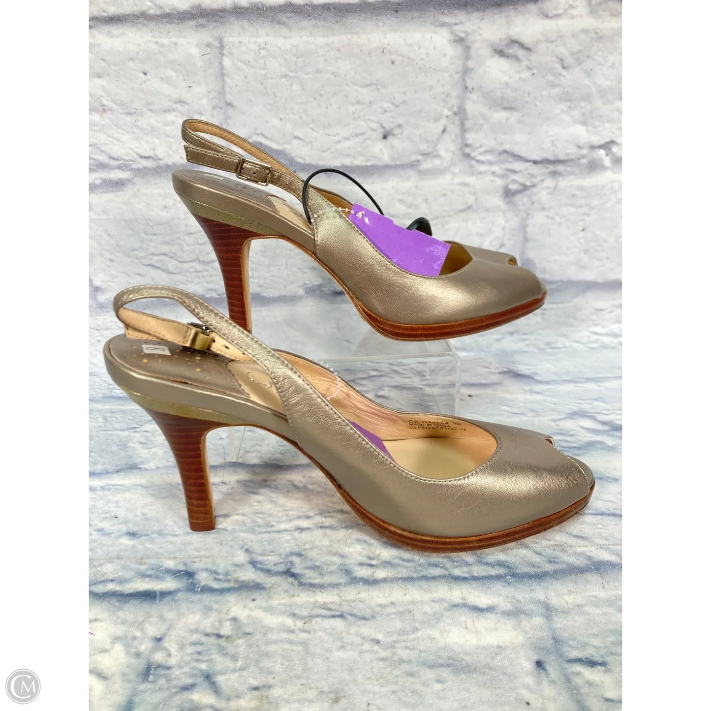 Shoes Heels Kitten By Cole-haan In Gold, Size: 8