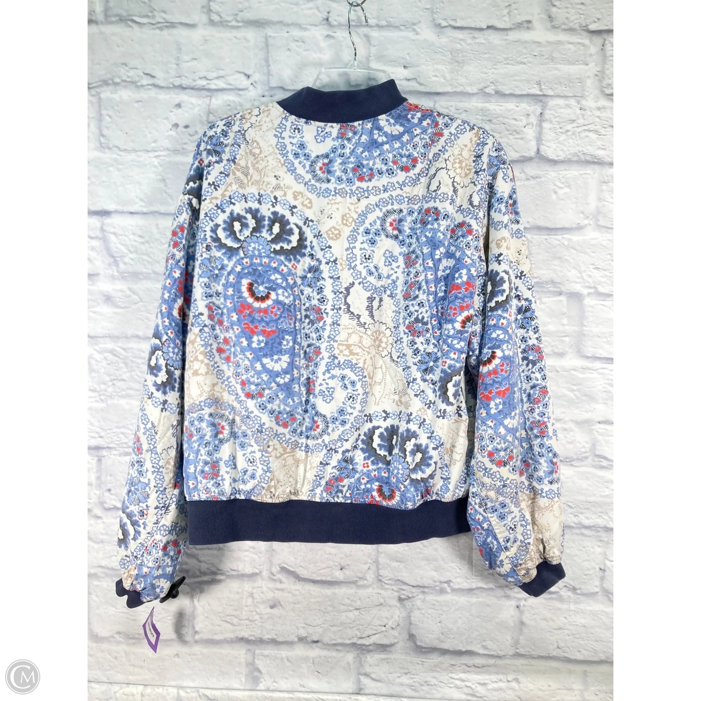 Jacket Other By Free People In Blue & Cream, Size: M