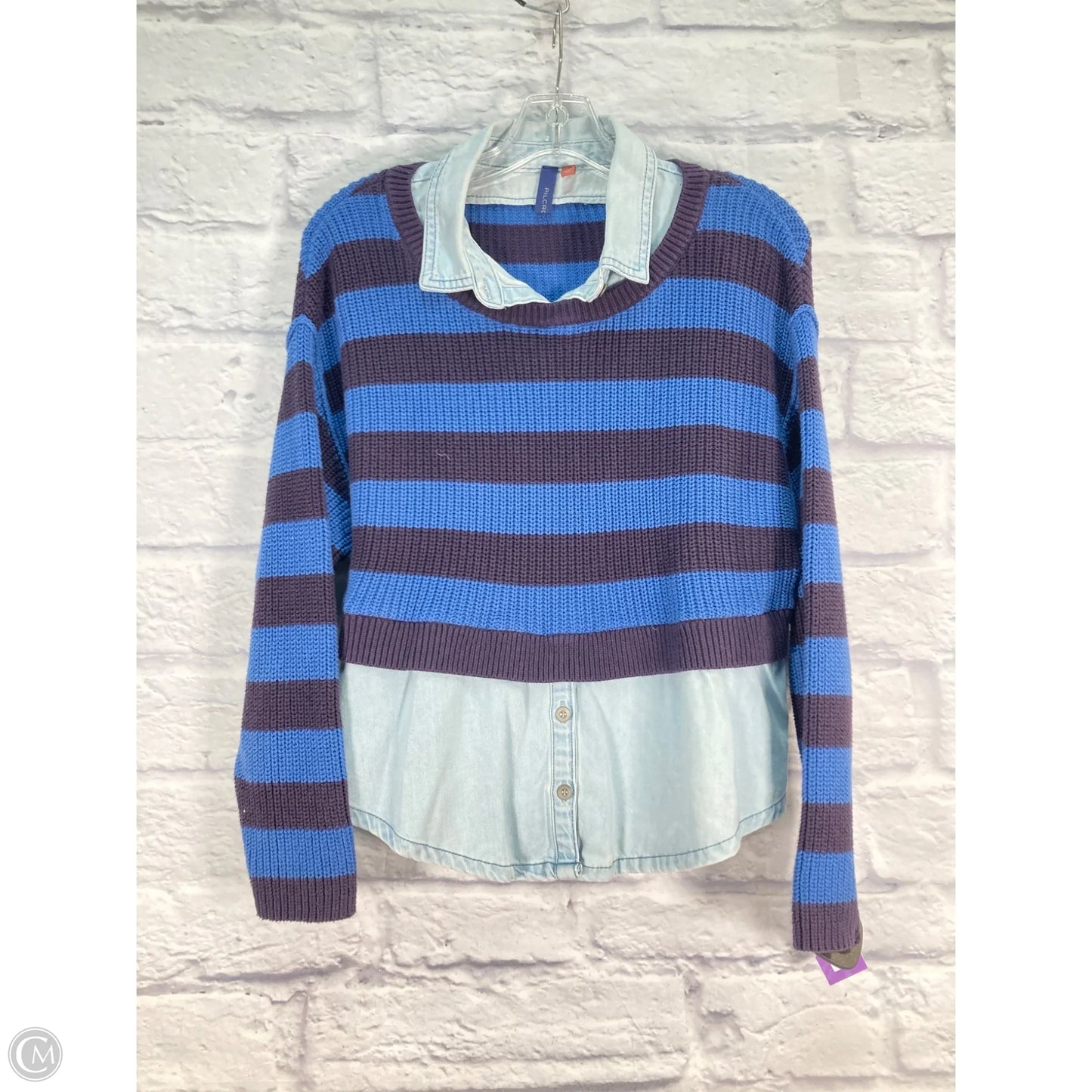 Sweater By Pilcro In Blue, Size: Xs