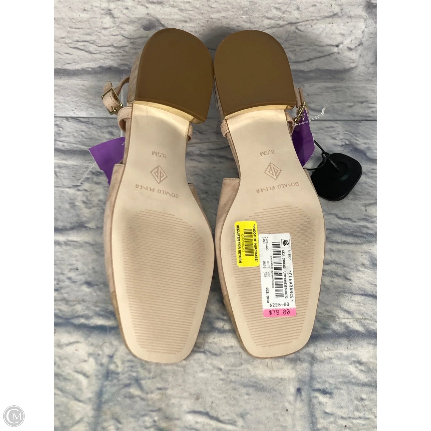 Shoes Flats By Donald Pliner In Beige, Size: 8.5