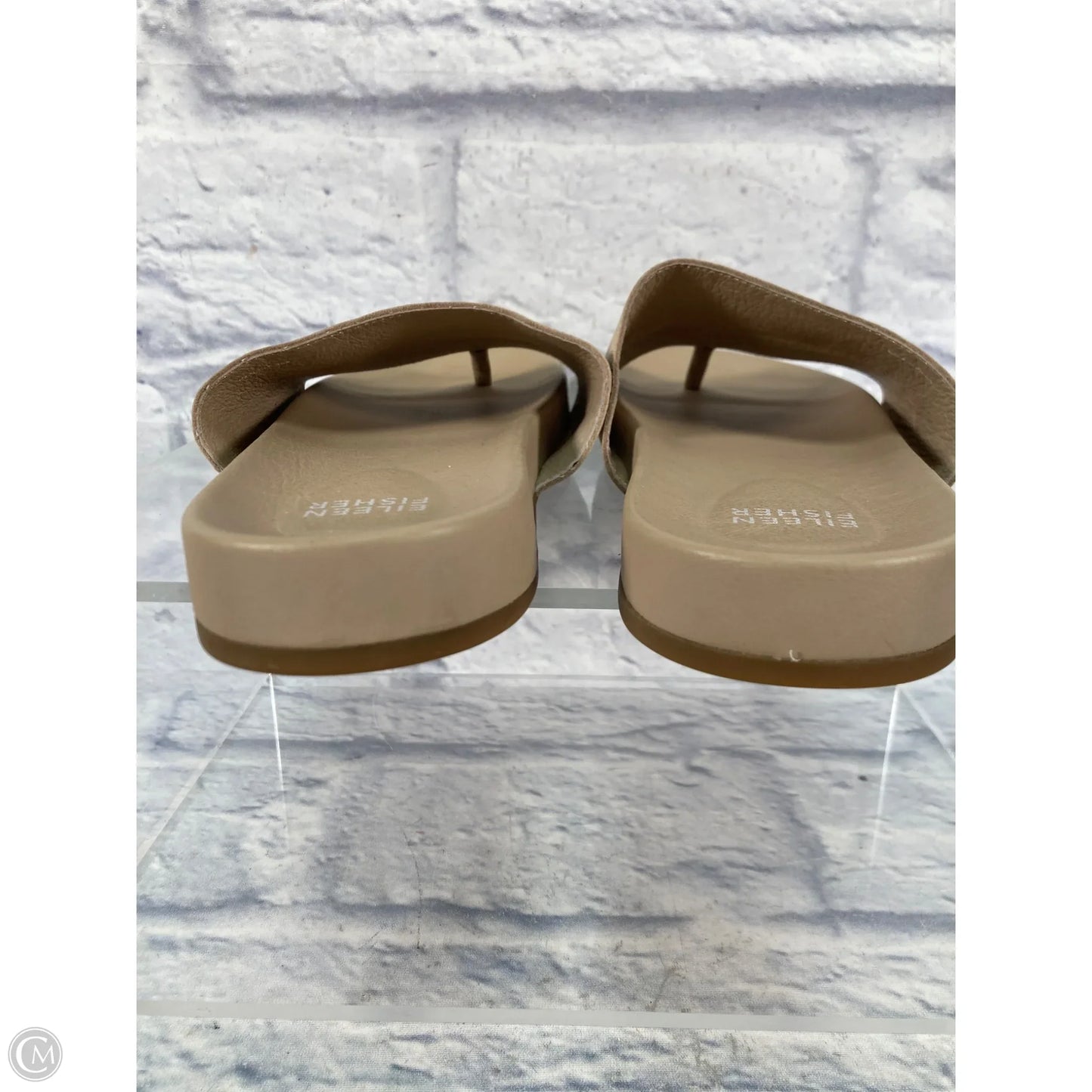 Sandals Flats By Eileen Fisher In Beige, Size: 8.5