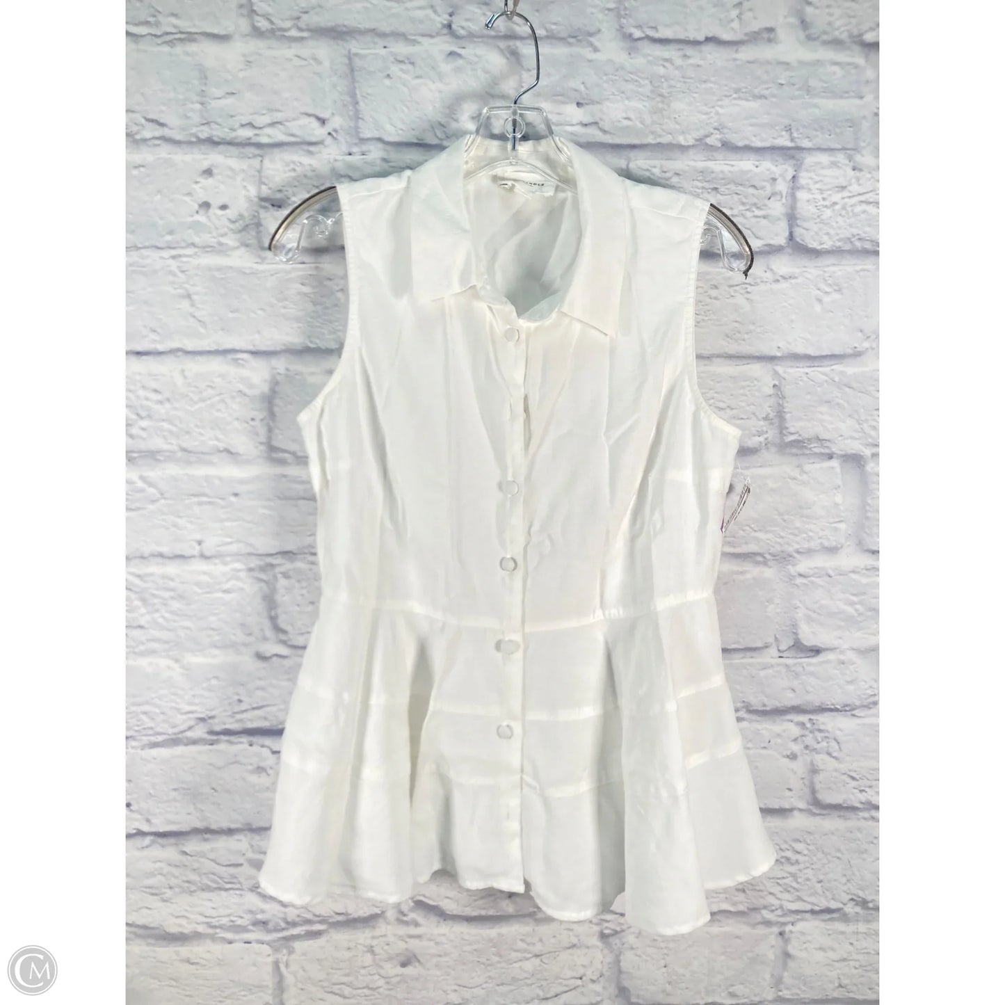 Top Sleeveless By Pomander Place In White, Size: M