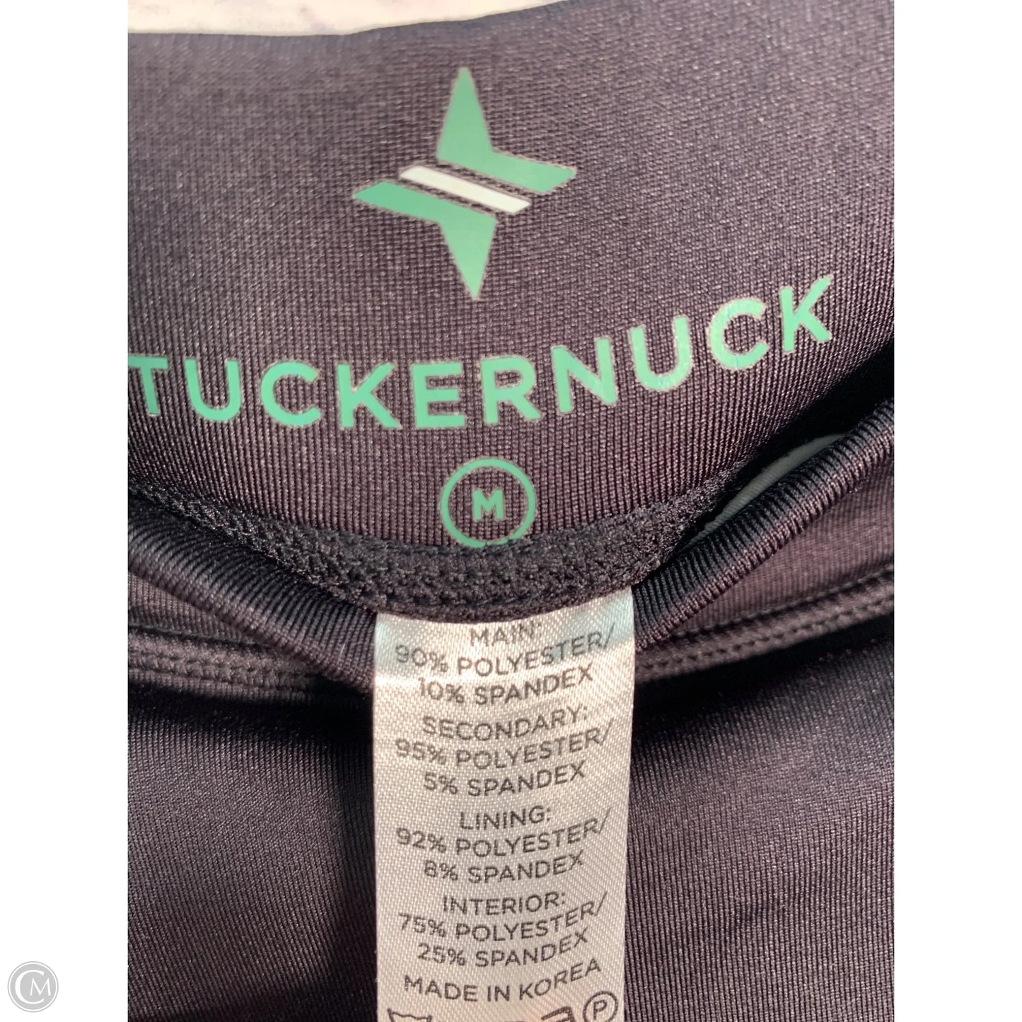 Athletic Skort By Tuckernuck In Black & Cream, Size: M