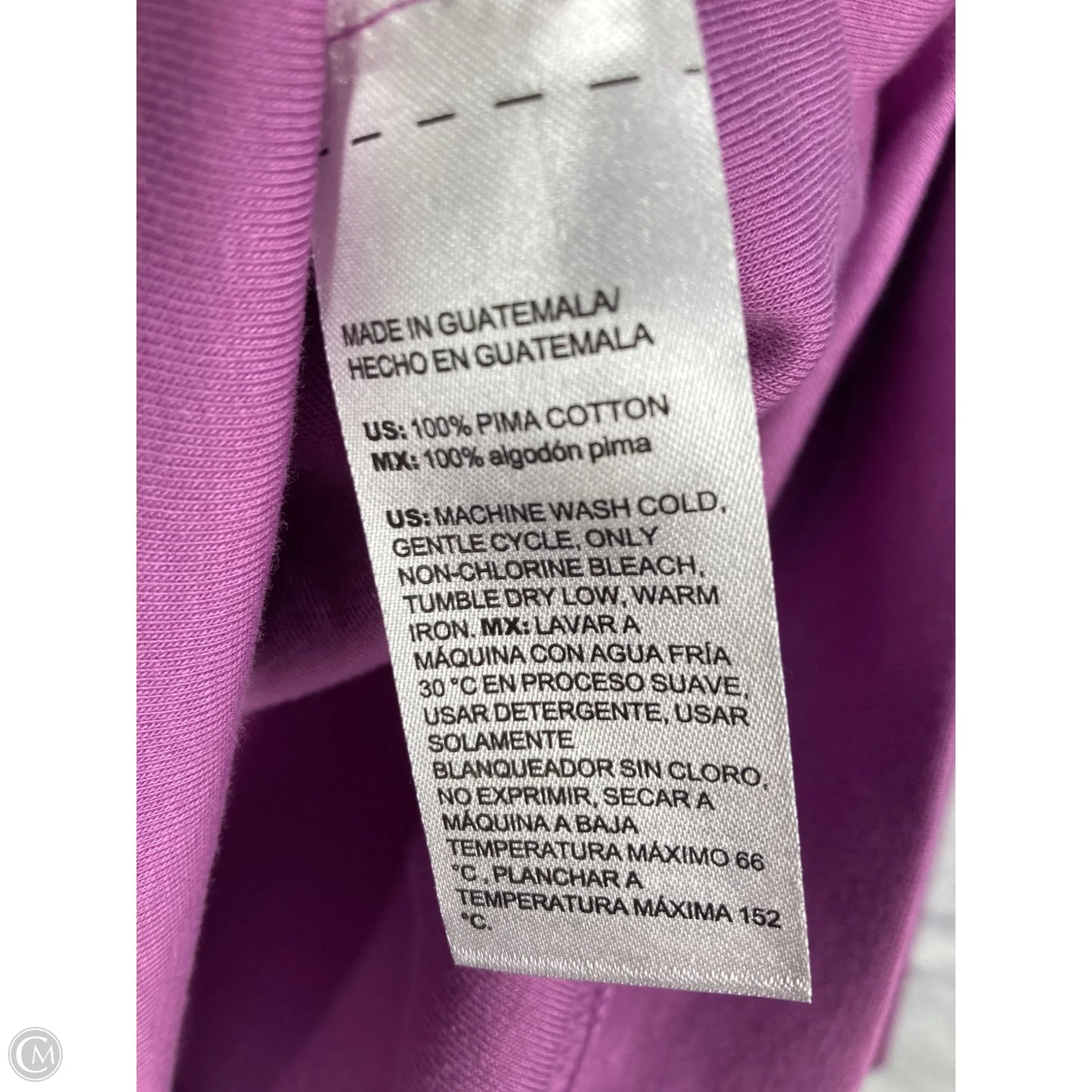 Top 3/4 Sleeve By Chicos In Purple, Size: L