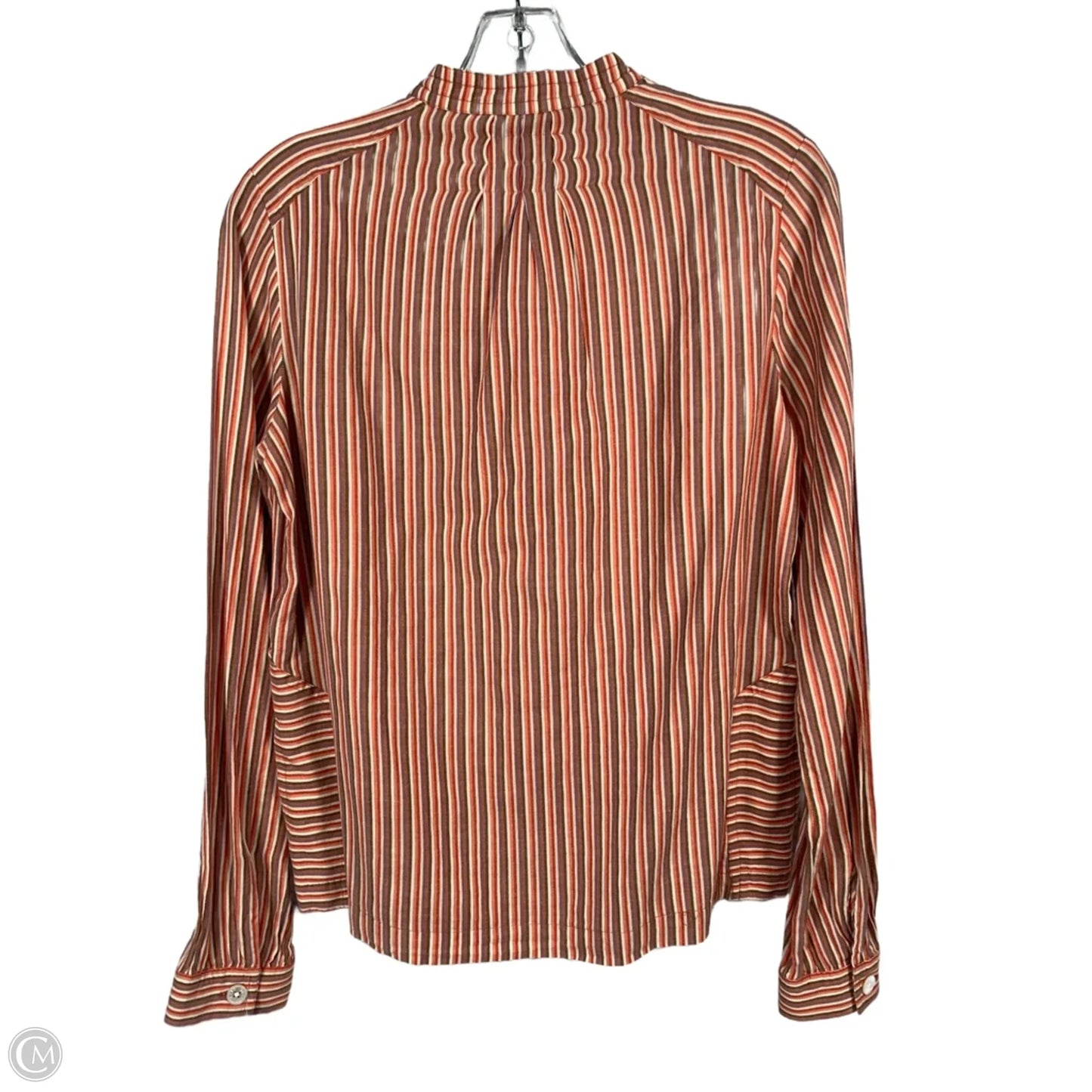 Blouse Luxury Designer By Marc Jacobs In Orange & Purple, Size: M