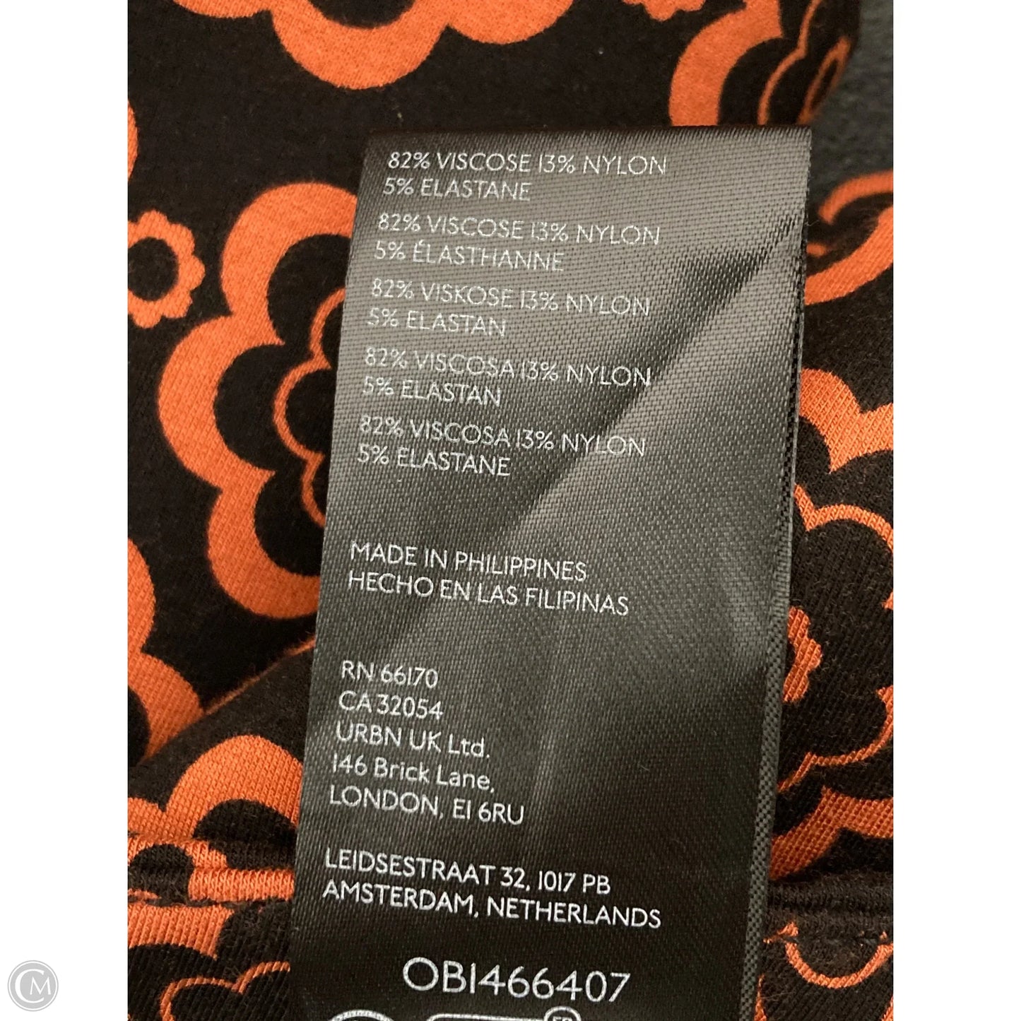 Pants Cropped By Maeve In Black & Orange, Size: 4