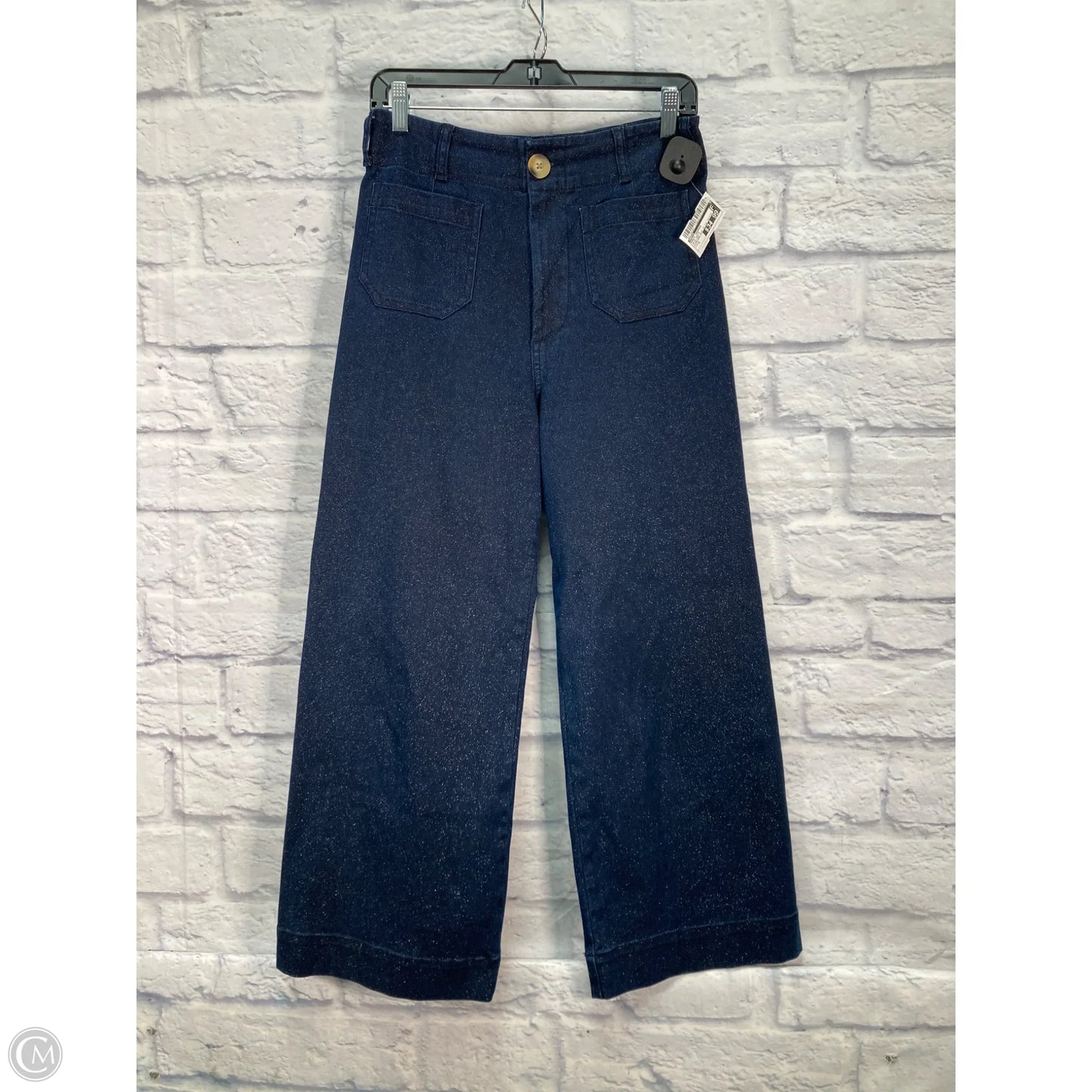 Pants Cropped By Maeve In Blue Denim, Size: 4