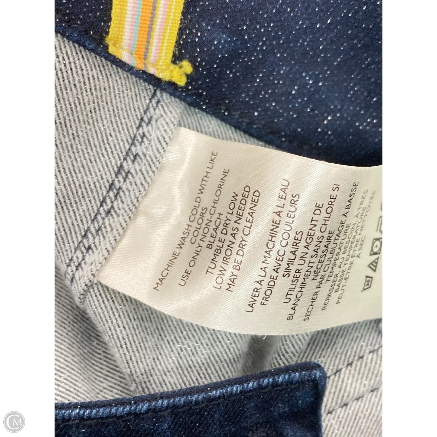 Pants Cropped By Maeve In Blue Denim, Size: 4