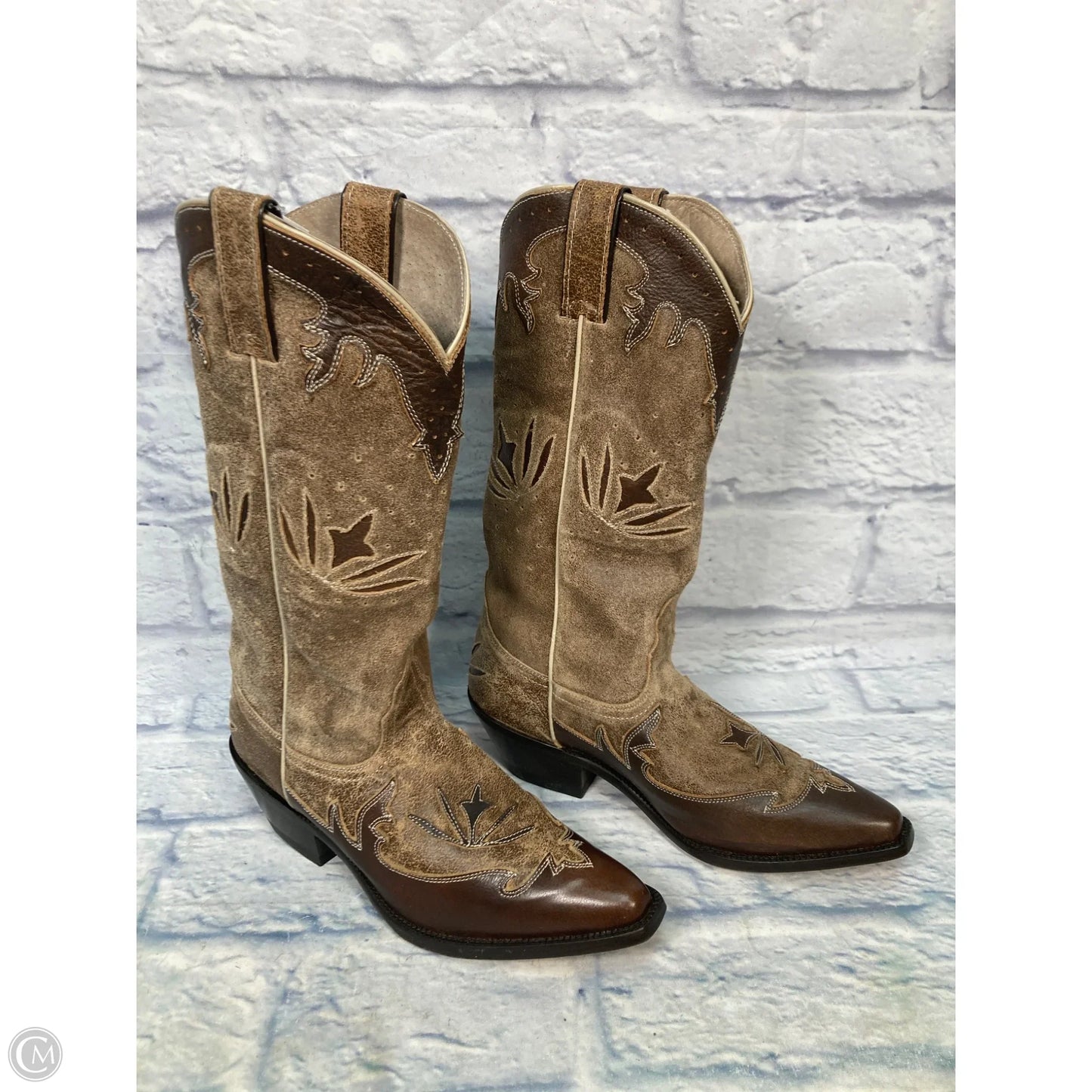 Boots Western By Justin In Brown, Size: 9.5