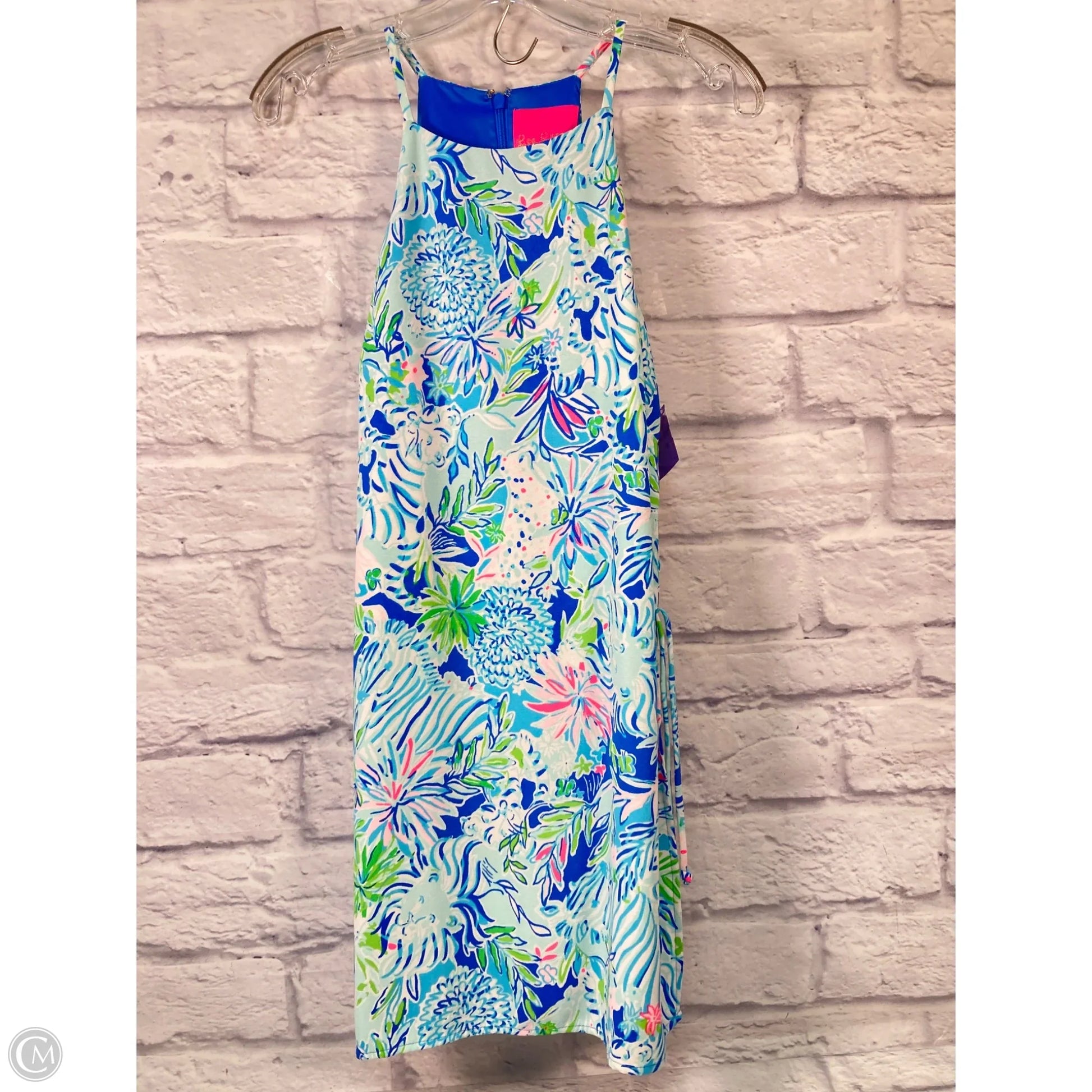 lilly pulitzer pink and blue dress Sidonie Stretch Shift Dress