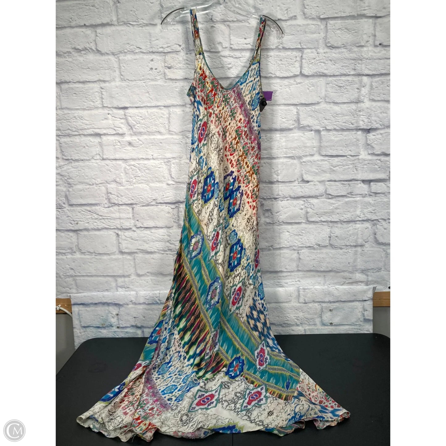 Dress Casual Maxi By Johnny Was In Blue & Green, Size: M