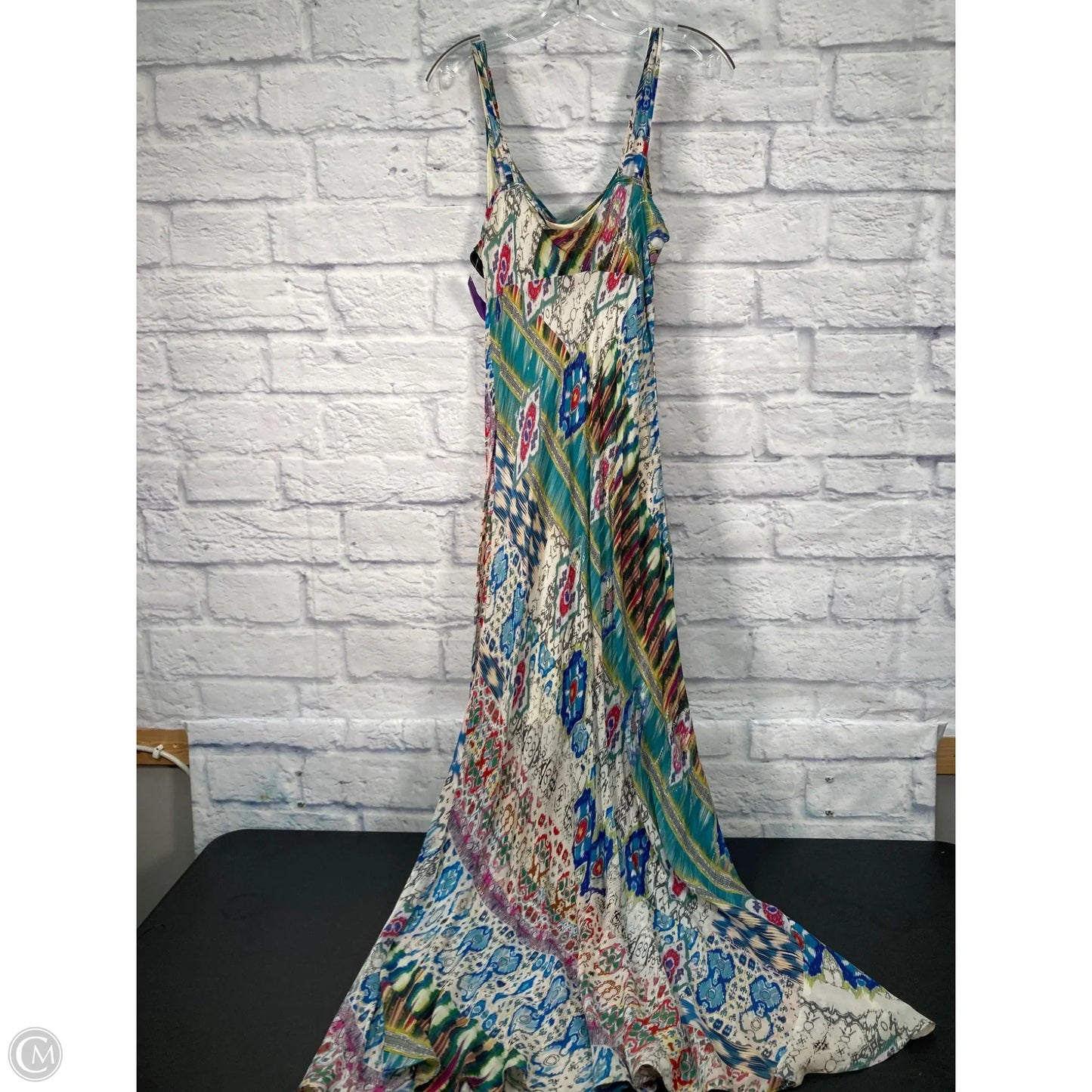 Dress Casual Maxi By Johnny Was In Blue & Green, Size: M