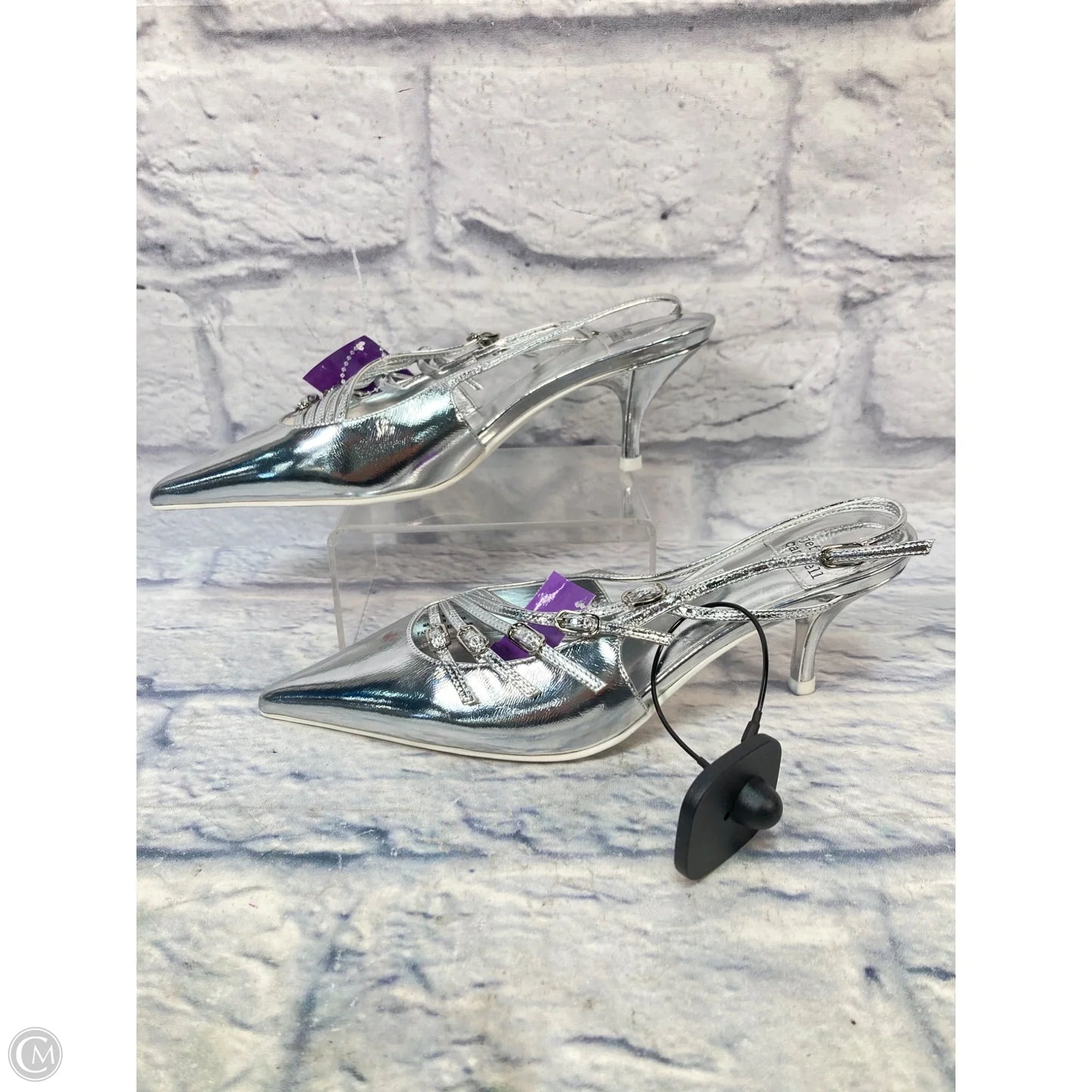 Shoes Heels Kitten By Jeffrey Campbell In Silver, Size: 6
