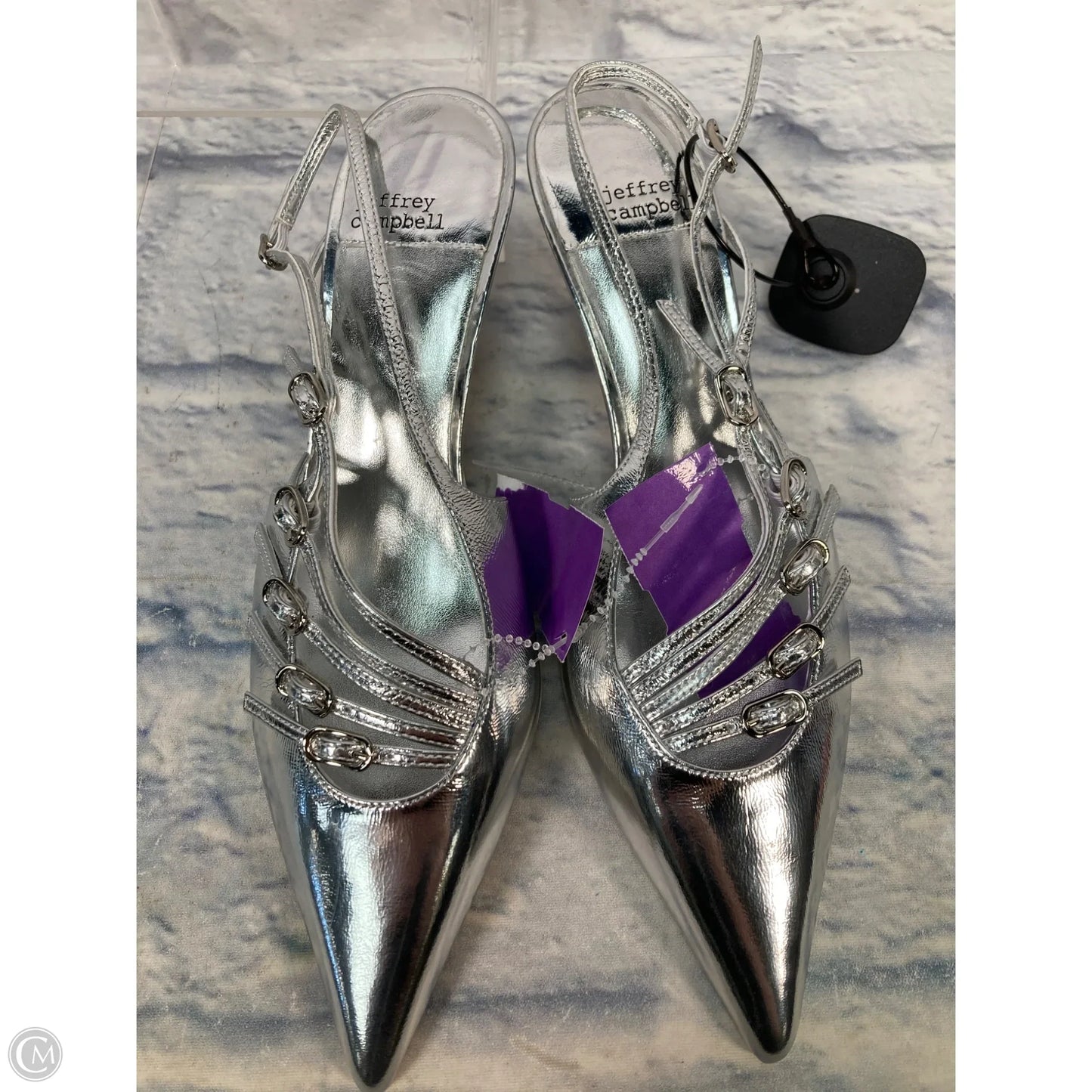 Shoes Heels Kitten By Jeffrey Campbell In Silver, Size: 6