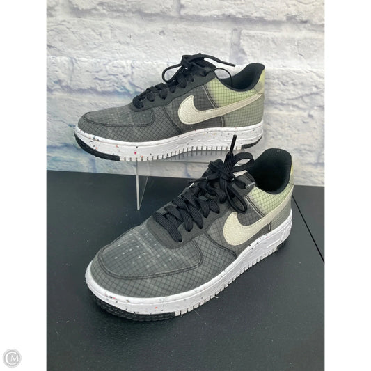 Shoes Athletic By Nike In Grey & Yellow, Size: 7