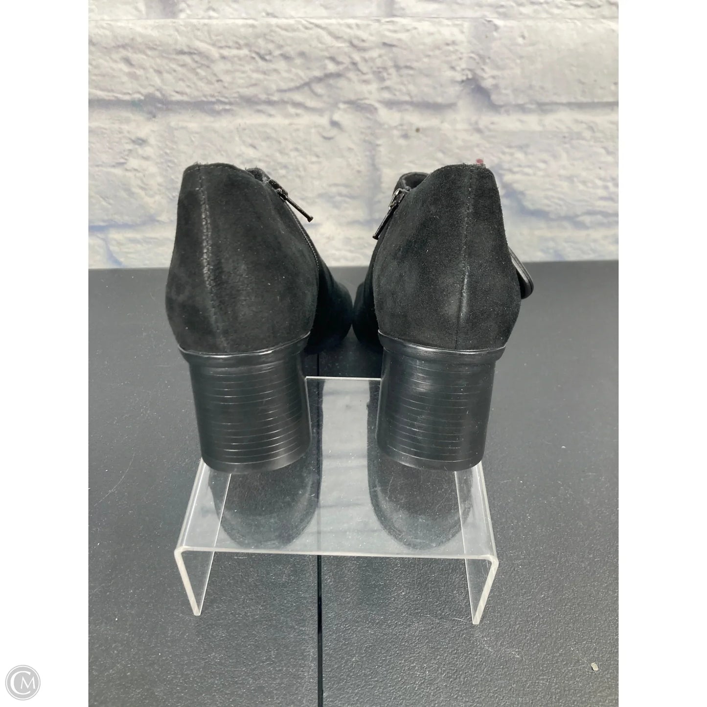 Shoes Heels Block By Munro In Black & Silver, Size: 10