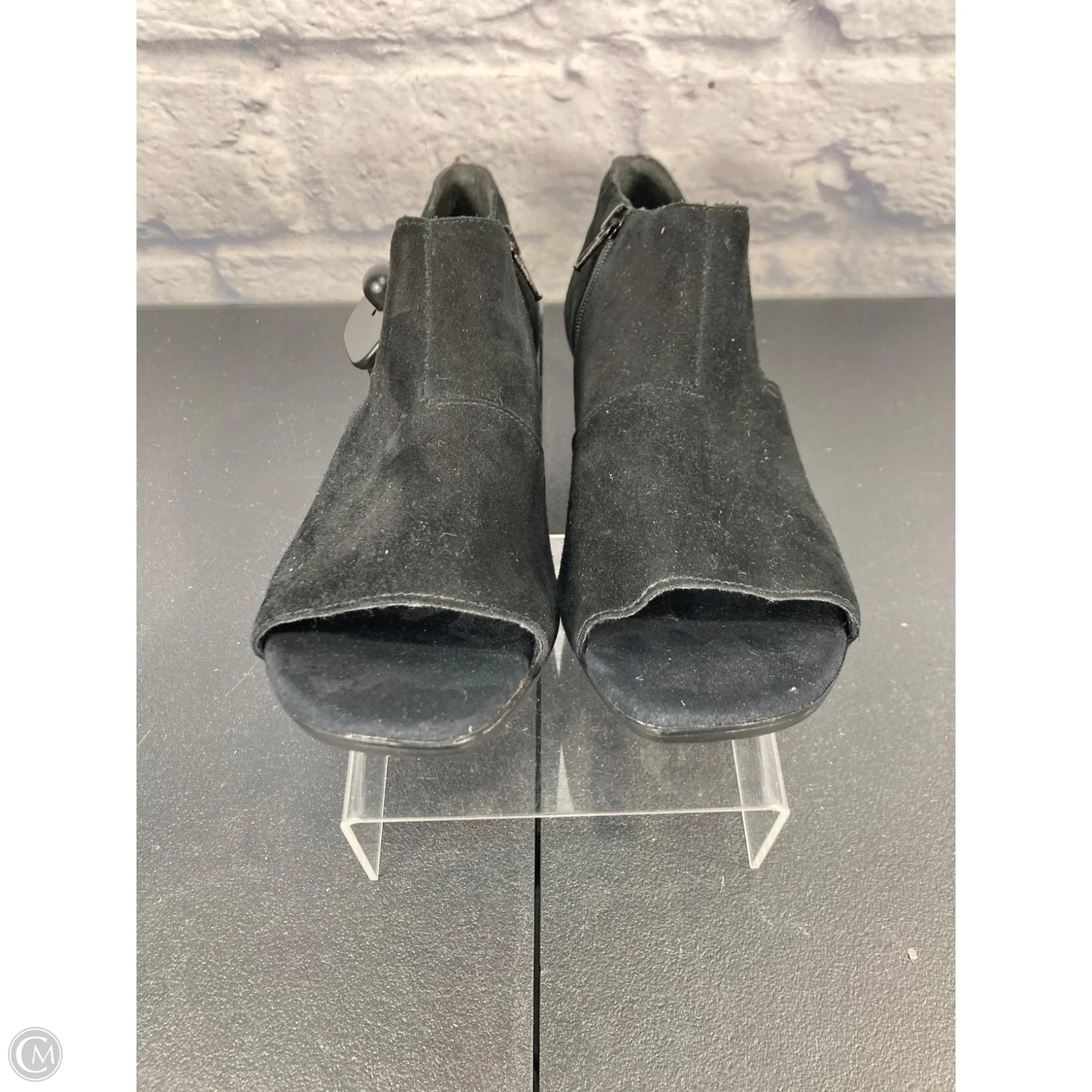 Shoes Heels Block By Munro In Black & Silver, Size: 10