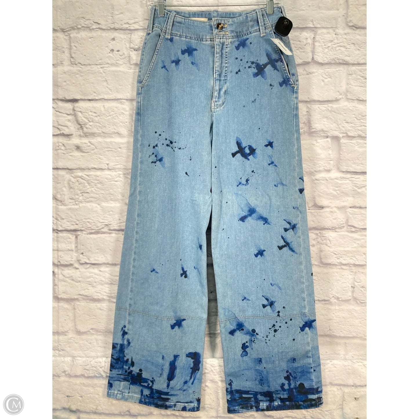 Jeans Wide Leg By Pilcro In Blue Denim, Size: 4