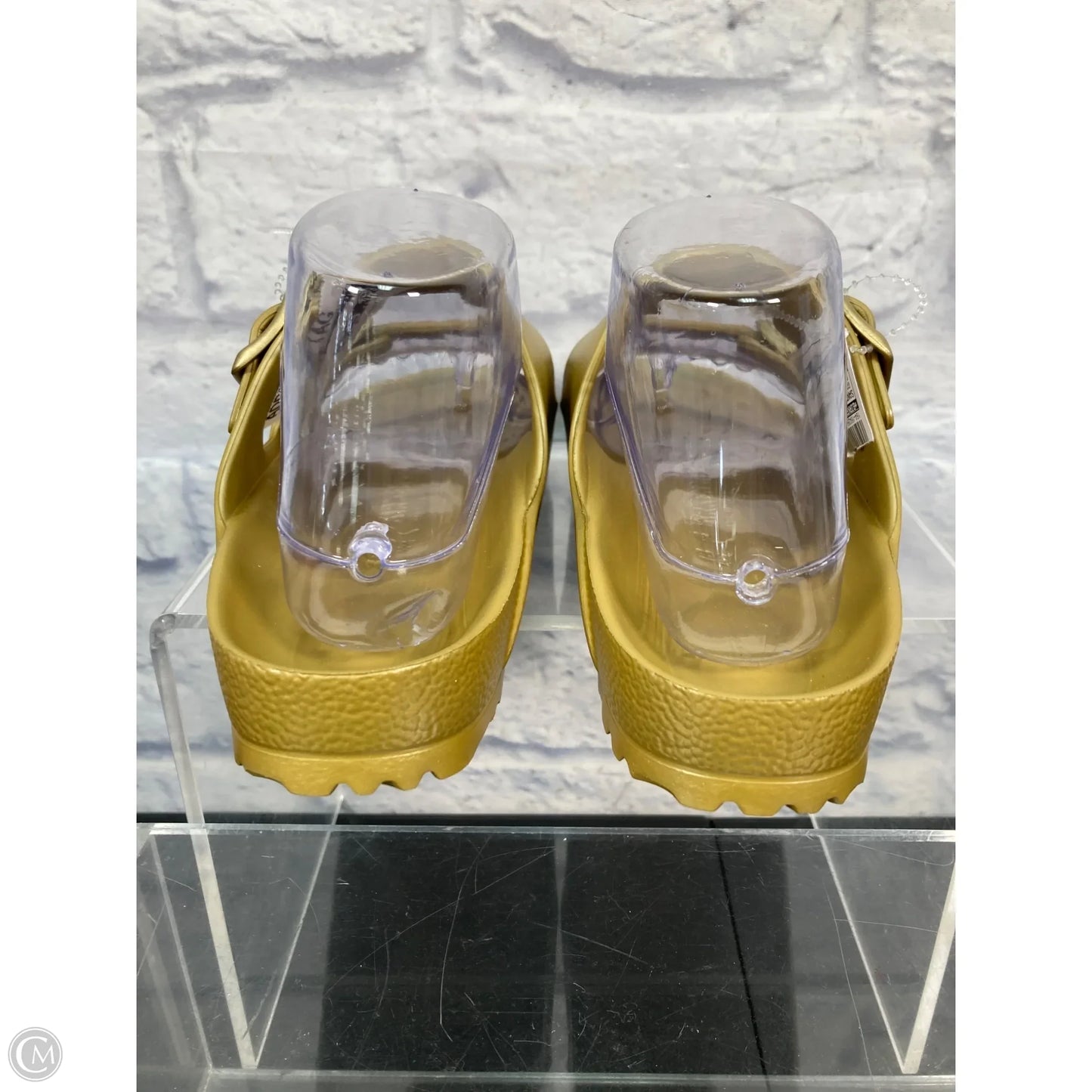 Sandals Flats By Birkenstock In Gold, Size: 7.5
