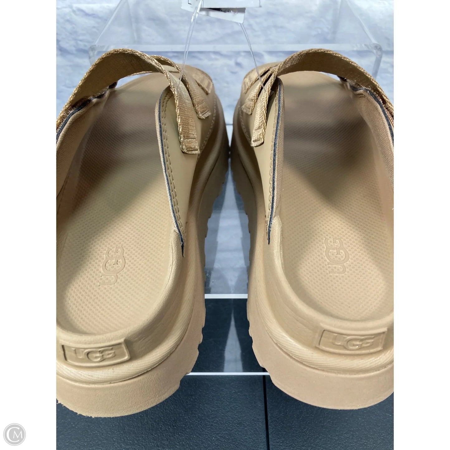Sandals Designer By Ugg In Tan, Size: 8