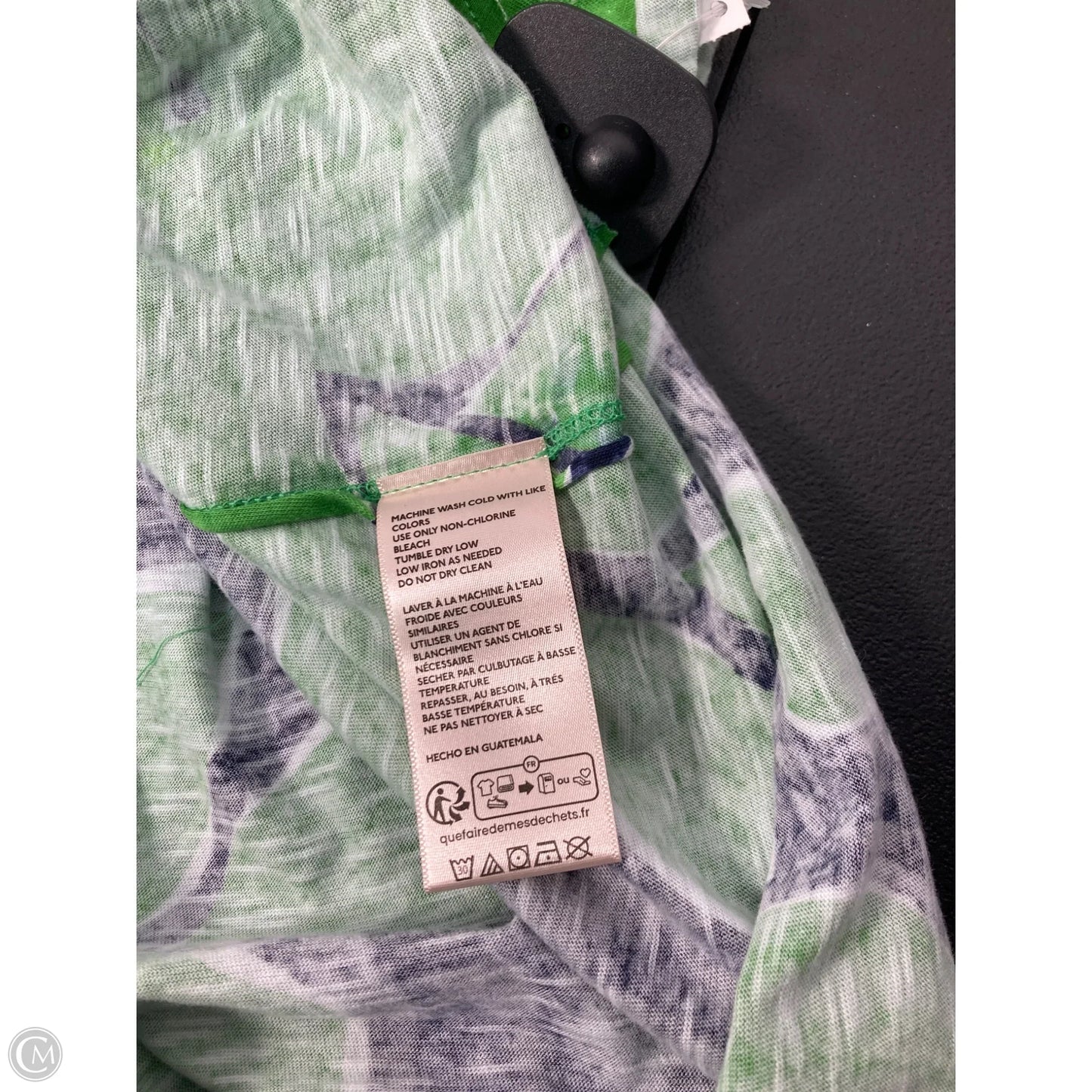 Top Short Sleeve Basic By Maeve In Blue & Green, Size: S