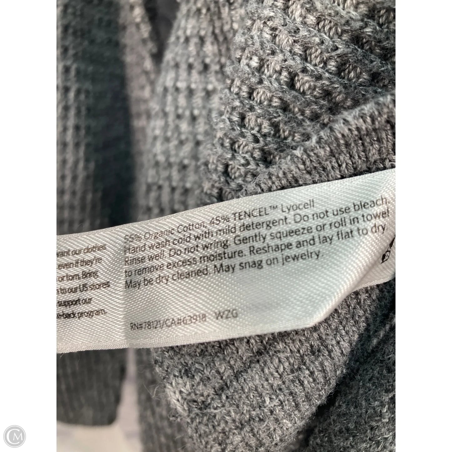 Sweater By Eileen Fisher In Grey, Size: M