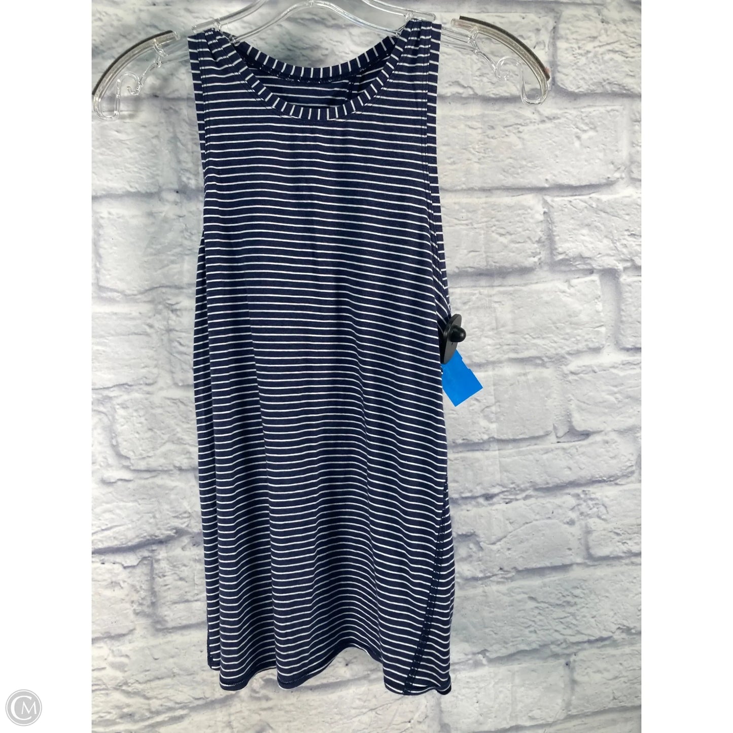 Athletic Tank Top By Lululemon In Blue & White, Size: S