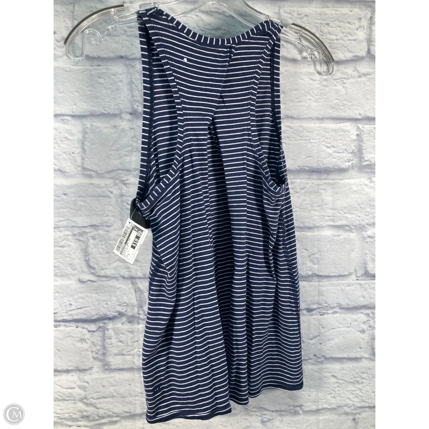 Athletic Tank Top By Lululemon In Blue & White, Size: S