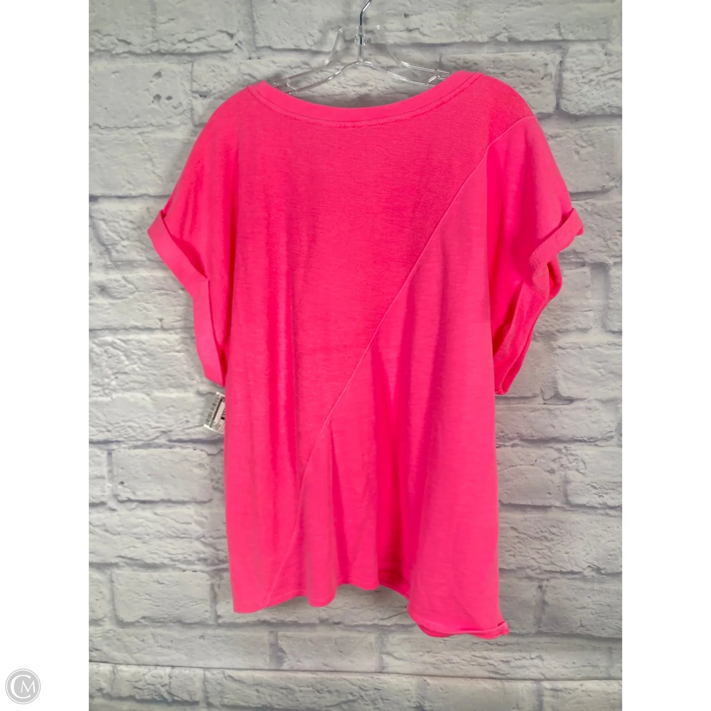 Top Short Sleeve By Pilcro In Pink, Size: Xl